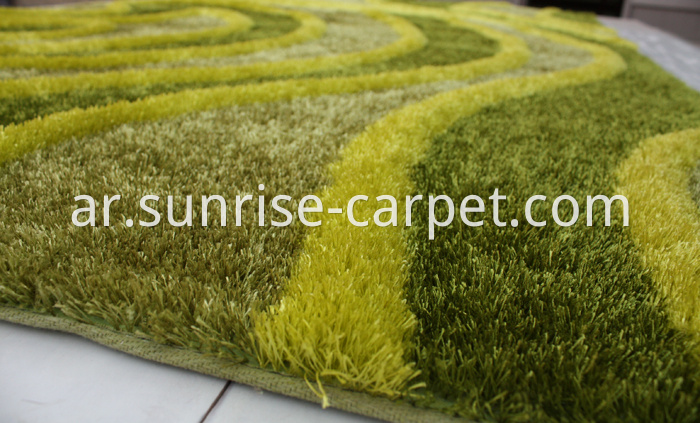 Polyester Shaggy Rug thick yarn with 3D design